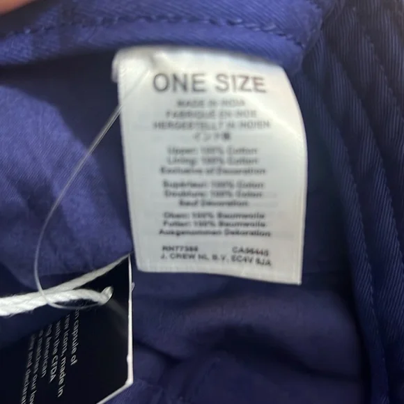 NEW J. Crew X Christopher John Rogers Women's Navy Blue Sequin Baseball Hat OS - Picture 4 of 6